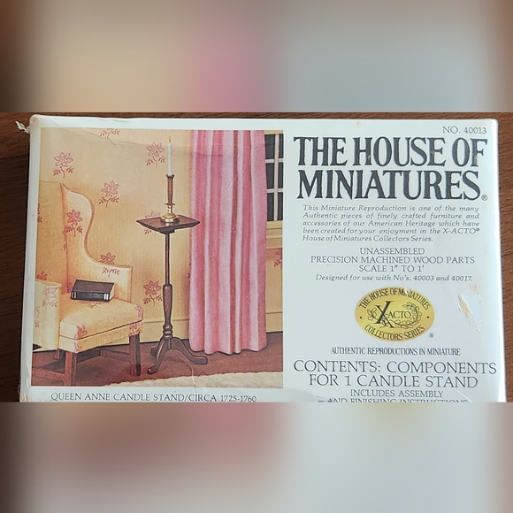 The House of Miniatures - Queen Anne Candle Stand Circa 1725-1760 - #40013Vint - Picture 8 of 8